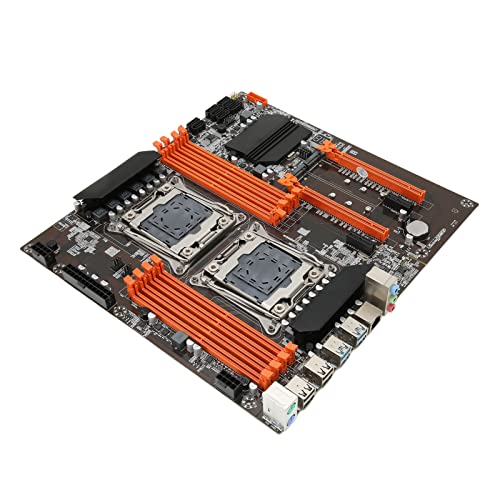 Sxhlseller X99-Computer-Motherboards, LGA 2011-V3 ATX-Server-Motherboard, Unterstützt 8 DDR4 DIMM, 6 SATA3.0-Ports, 2 NVME M.2, 32 Gbit/s für PC-Ersatz von Sxhlseller