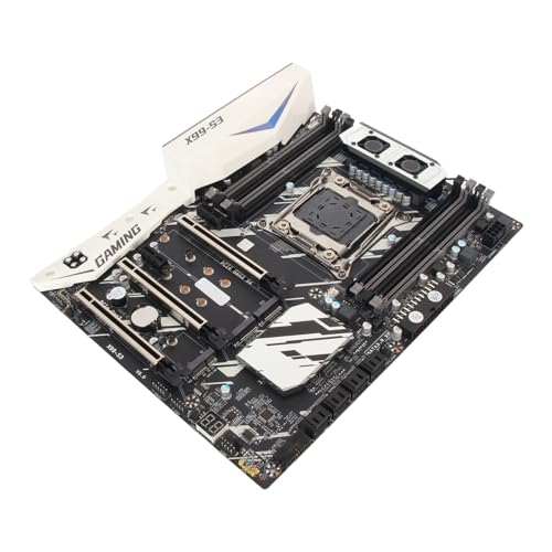 Sxhlseller X99 Desktop-Motherboard, 4-Kanal-DDR4-256G-ATX-LGA2011-Motherboard mit Hochgeschwindigkeits-SATA3.0, Gigabit-Netzwerk für PC-Gaming-Arbeiten von Sxhlseller