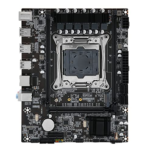 Sxhlseller X99 LGA 2011 PC Desktop Motherboard, DDR4 Dual Channel 32Gbps NVME PCIE M.2 SSD mit Gigabit LAN, Gaming Motherboard für 2011 Serie E5 V3 V4 I3 I5 I7 von Sxhlseller