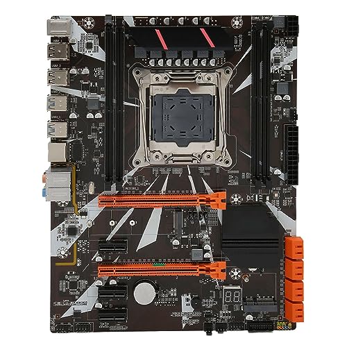 Sxhlseller X99 LGA2011 3 Desktop-Motherboard, LGA2011 DDR4 2666/2400/2133 MHz Gaming-PC-Mainboard, 6-Kanal-Soundchip, 2 X PCI E X16-Grafikkartensteckplatz, USB3.0 2.0, 8 X SATA3.0-Anschluss von Sxhlseller