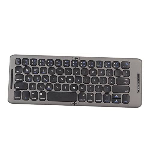 Sxhlseller Zweifach Faltbare Kabellose Tastatur, Faltbare Bluetooth Tastatur mit Geringem Geräuschpegel für Android für Windows für IOS, Taschen Reisetastatur, Kompatibel mit von Sxhlseller