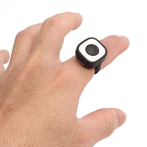 TIKTok Bluetooth4.0-Fernbedienung, Kabelloser Fingertip-Page Turner für IOSAndroid-Handy-Tablet-App, Scrolling-Ring-Klicker, Kamera-Auslöser-Selfie-Taste mit Ladekabel von Sxhlseller