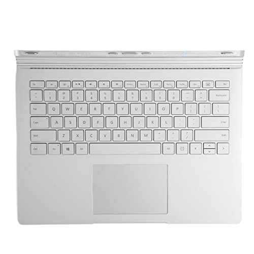 Tastatur für Microsoft SurfaceBook 1 Silber 1704 Laptop-Ersatz, Tragbare Ultradünne Multifunktionstastatur mit Volltasten, Aluminiumlegierung, Schnelle Reaktion, Empfindliche von Sxhlseller