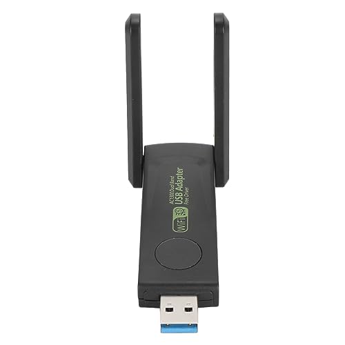 USB-Adapter für PC 1300 Mbit/s Dual 5Dbi Antennen 5G/2,4G WiFi-Adapter für Desktop-PC Laptop 10 8 8.1 7 Vista XP, Wireless-Adapter für Desktop-Computer-Netzwerkadapter von Sxhlseller