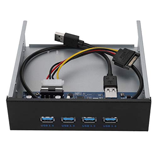 USB-Front-CD-Treiberplatine Tragbar, PCI-E zu 4 Schnittstellen USB3.0-Hub Frontplatte 4 Port CD-ROM-Erweiterung Mobiler Rack für PC Computer Desktop-Gehäuse Frontsteckplatz Mainboard von Sxhlseller