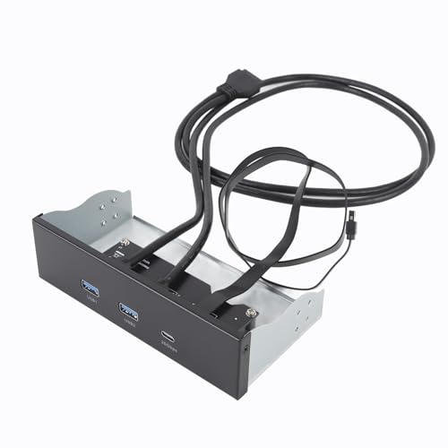 USB -Frontplatte Hub, USB 3.2 Gen 2x2, USB A Typ C 3 Ports 5,25 Zoll 19 Pin 20gbit / S Optical Drive Extension Panel für PC -Computer USB -Frontplatte Hub, USB 3.2 Gen 2x2, USB A Typ C 3 Ports 5,25 Zoll 19 Pin 20gbit / S Optical Drive Extension Panel für PC -Computer von Sxhlseller