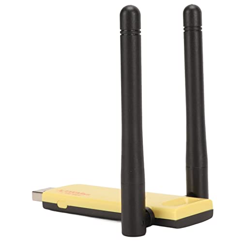 USB Netzwerkkarte, Computer WLAN Adapter, Drahtloser USB WLAN Adapter, 2,4 GHz 5 GHz USB 3.0 Schnittstelle mit 2 3 dBi Antennen mit Hoher Verstärkung für PC Laptop von Sxhlseller