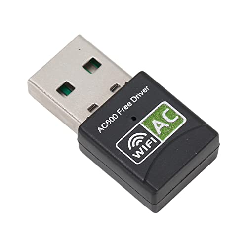 USB WLAN Adapter 2,4 GHz 5,8 GHz Dualband, Kabelloser Netzwerkadapter für Laptop Desktop PC, WLAN Dongle Unterstützt Win Vista XP 2000 7 8 10 Lx OS X von Sxhlseller