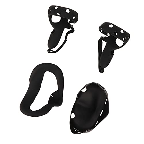 VR Shell Cover Set für Quest 2, Controller Grips Schutzhülle für Quest 2, Silikon Cover Set, Silikon Face Cover Zubehör für Quest 2 von Sxhlseller