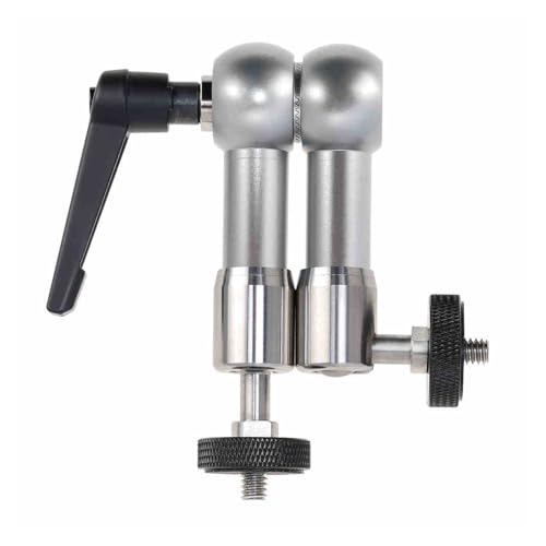 Verstellbare Magie Armkamera Halterung mit Dual Ball Köpfen, Edelstahl Monitorhalterung für DSLR, LED Licht, Mikrofon, LCD Display, 1/4 Fadenstütze (7 Zoll RJ087) von Sxhlseller