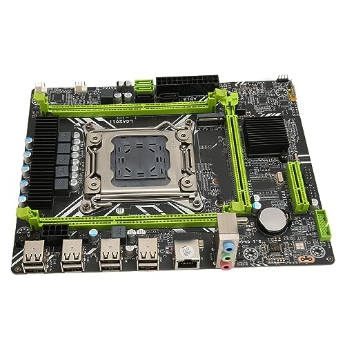 X79D 2.0 Computer Motherboard, LGA2011 Pin Dual Channel DDR3 Desktop Motherboard, Unterstützt M.2 NVME Schnittstelle, ATX Gaming Computer Mainboard für Desktop PC von Sxhlseller