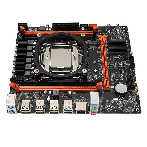 X99 DDR4 Motherboard, Dual Channel LGA2011 3 Pin CPU E5 2670V3, 16G Computer Desktop Mainboard mit USB3.0 Schnittstelle, 6 Phasen Netzteil, Einfach zu Montieren von Sxhlseller