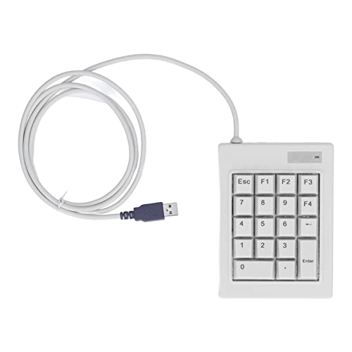 Ziffernblock mit 18 Tasten, Spritzwassergeschützter USB-Nummernblock, Mechanischer Nummernblock, Mechanischer Linearer Schalter mit Rutschfesten Pads für Laptop-Desktop-PC von Sxhlseller