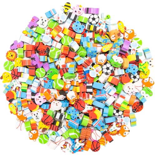 Sxutop 300 Stück Mini Radiergummis Niedliche Tiere Klein Bleistift Set für Kinder Hausaufgaben und Geschenke von Sxutop
