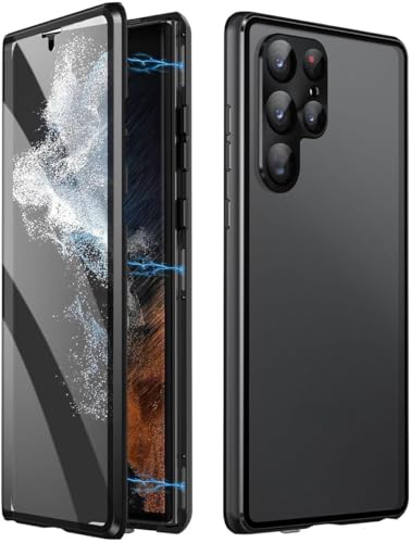 Magnetische doppelseitige Schutzhülle aus gehärtetem Glas für Samsung mit sicherer magnetischer Befestigung Magnetische doppelseitige Schutzhülle aus gehärtetem Glas für Samsung mit sicherer magnetischer Befestigung von Syanus