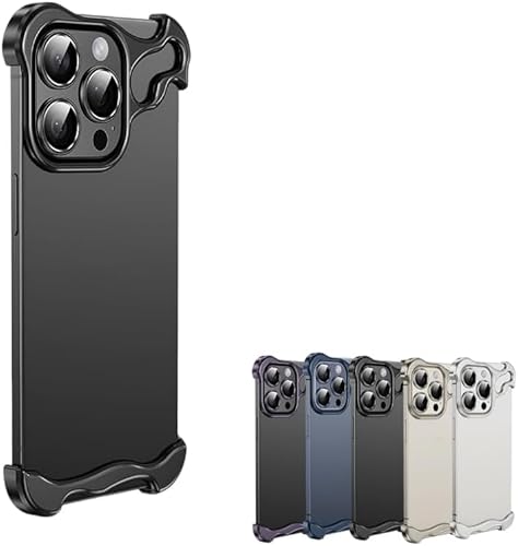 Syanus Alloy Armor für iPhone Hülle, Alloy Armor Premium Phone Case, spezielle geformte Metall-Eckpolster, Anti-Fall Handyhülle mit Objektivfolie für iPhone 16, 15, 14 Pro/Plus/Pro Max, Schwarz Syanus Alloy Armor für iPhone Hülle, Alloy Armor Premium Phone Case, spezielle geformte Metall-Eckpolster, Anti-Fall Handyhülle mit Objektivfolie für iPhone 16, 15, 14 Pro/Plus/Pro Max, Schwarz von Syanus
