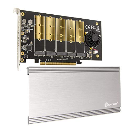 IO Crest 5 Slot M.2 B-Key SATA Base PCI-E 3.0 x2 Bandbreite Non-Raid Controller Karte benötigt 16 Slot von Syba