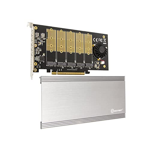 IO Crest 5 Slot M.2 B-Key SATA Base PCI-E 3.0 x2 Bandbreite Non-Raid Controller Karte benötigt 16 Slot von Syba