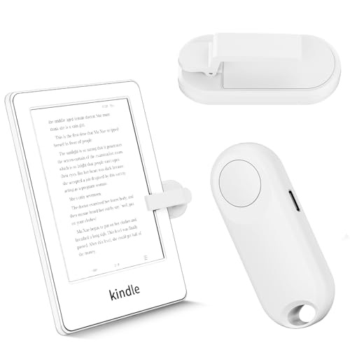 K1 RF Fernbedienung zum Seitenwenden zum Lesen auf Kindle, Paperwhite,Kobo,Surface, iPhone/Android Tablets Comics/Romane (Weiß) von Sycelu