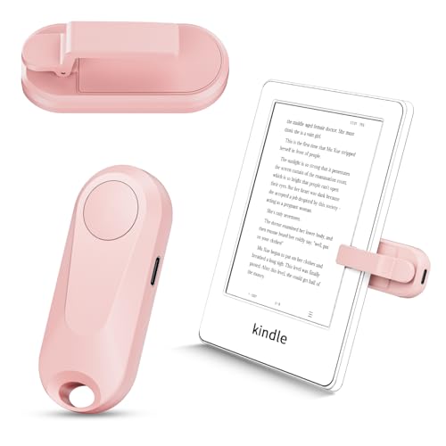 Sycelu K2 RF Fernbedienung zum Seitenwenden zum Lesen auf Kindle, Paperwhite,Kobo,Surface, iPhone/Android Tablets Comics/Romane Fotografieren Kamera Videoaufzeichnung(Rosa) von Sycelu