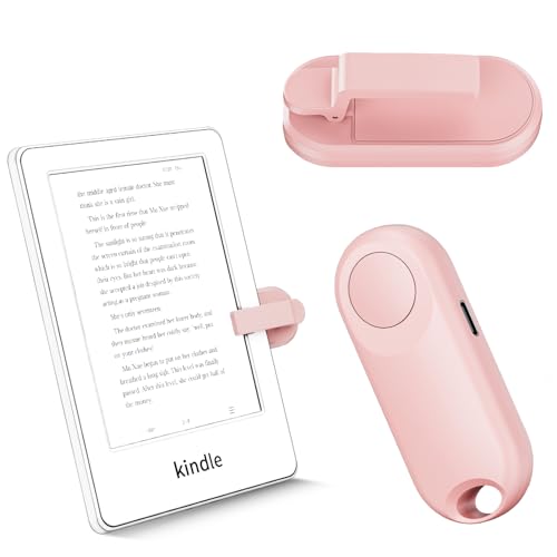 K1 RF Fernbedienung zum Seitenwenden zum Lesen auf Kindle, Paperwhite,Kobo,Surface, iPhone/Android Tablets Comics/Romane (Rosa) von Sycelu