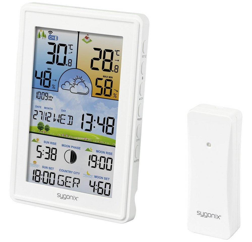Sygonix Sygonix SY-5509564 Digitale-Wetterstation Vorhersage für 12 bis 24 St Wetterstation Sygonix Sygonix SY-5509564 Digitale-Wetterstation Vorhersage für 12 bis 24 St Wetterstation von Sygonix