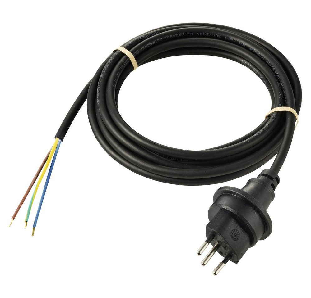 Sygonix Sygonix SY-5768436 Strom Netzkabel Schwarz 5 m witterungsbeständig Netzkabel, (500.00 cm) von Sygonix