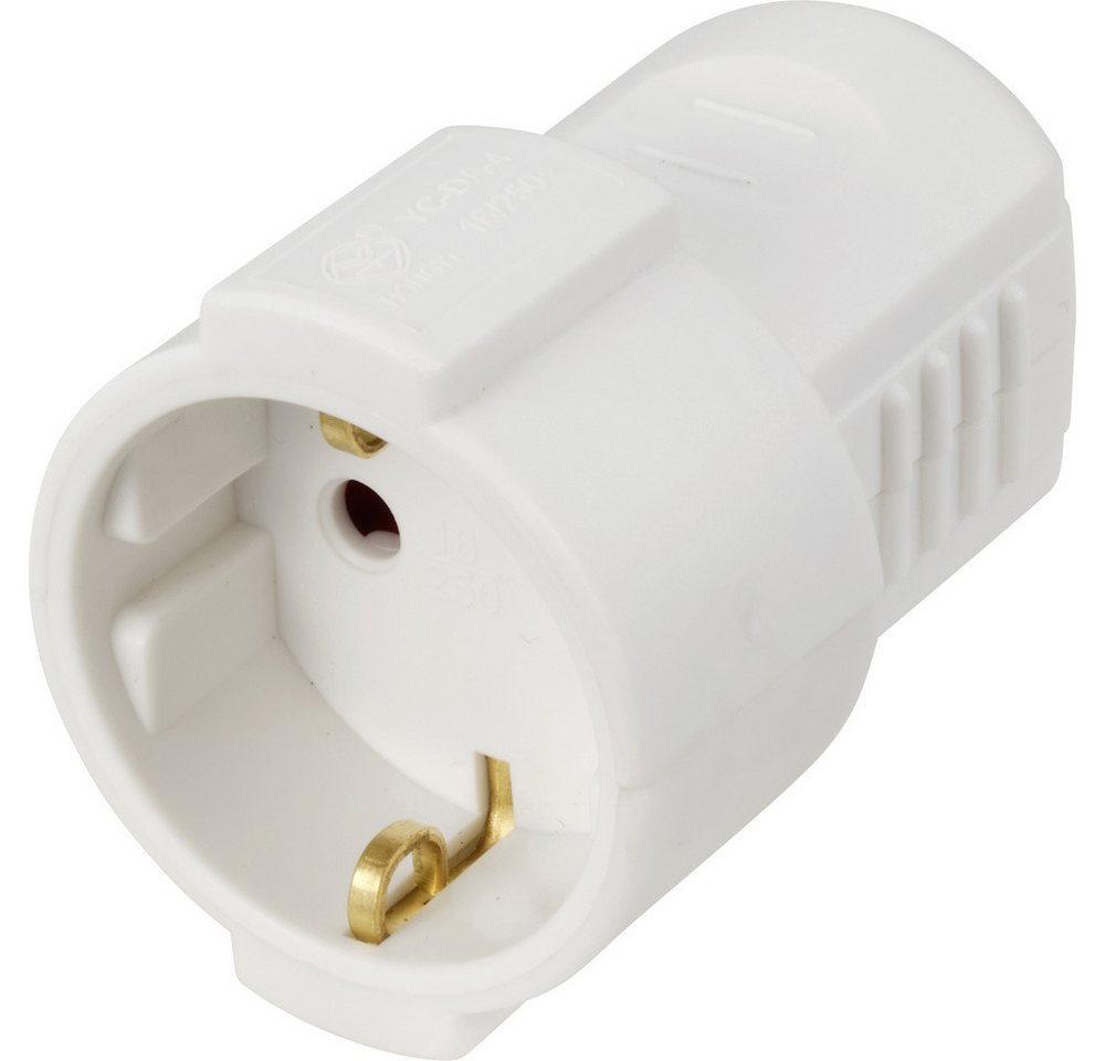 Sygonix Sygonix SY-6618464 Schutzkontaktkupplung Polypropolene (PP) 250 V/AC Steckernetzteil von Sygonix