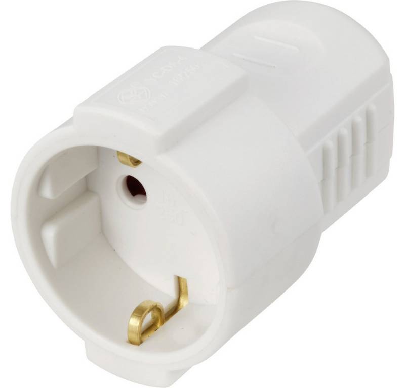 Sygonix Sygonix SY-6618464 Schutzkontaktkupplung Polypropolene (PP) 250 V/AC Steckernetzteil von Sygonix