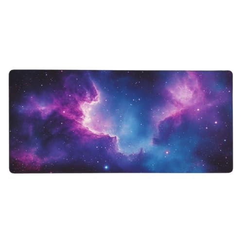 Gaming Mauspad XXL 800 x 300 mm, Lila Mousepad Traum Desk Mat mit Vernähte Kanten, WassXerdicht Anti-Rutsch Tastatur Unterlage, Verbessert Präzision und Geschwindigkei Mauspads für Gamer -Y762 von Syiboo