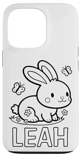 Leah Name Hase Häschen Osterhase zum Ausmalen Mädchenname Hülle für iPhone 13 Pro Leah Name Hase Häschen Osterhase zum Ausmalen Mädchenname Hülle für iPhone 13 Pro von SylColor Namensgeschenke mit Aufdruck zum Malen