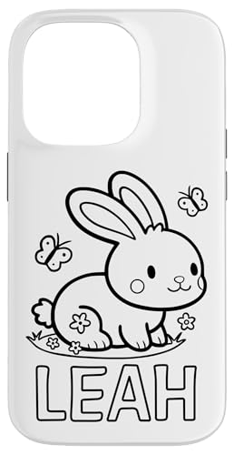 Leah Name Hase Häschen Osterhase zum Ausmalen Mädchenname Hülle für iPhone 14 Pro Leah Name Hase Häschen Osterhase zum Ausmalen Mädchenname Hülle für iPhone 14 Pro von SylColor Namensgeschenke mit Aufdruck zum Malen