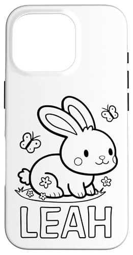 Leah Name Hase Häschen Osterhase zum Ausmalen Mädchenname Hülle für iPhone 16 Pro Leah Name Hase Häschen Osterhase zum Ausmalen Mädchenname Hülle für iPhone 16 Pro von SylColor Namensgeschenke mit Aufdruck zum Malen
