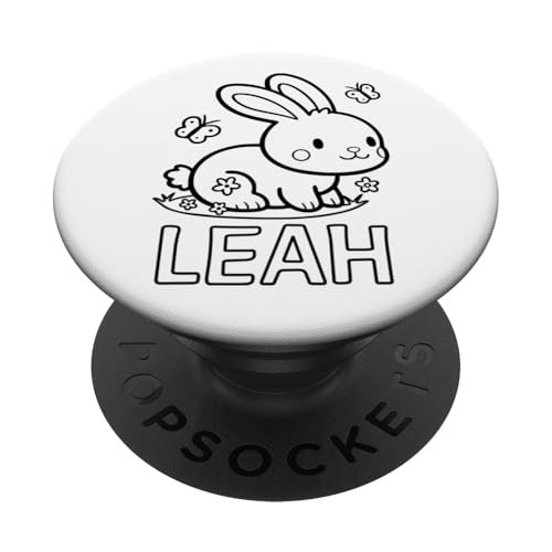 Leah Name Hase Häschen Osterhase zum Ausmalen Mädchenname PopSockets Klebender PopGrip Leah Name Hase Häschen Osterhase zum Ausmalen Mädchenname PopSockets Klebender PopGrip von SylColor Namensgeschenke mit Aufdruck zum Malen