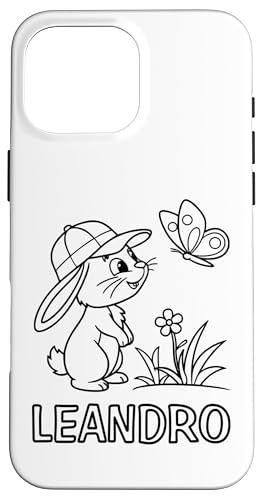 Leandro Name Hase Häschen Osterhase zum Ausmalen Jungenname Hülle für iPhone 16 Pro Max Leandro Name Hase Häschen Osterhase zum Ausmalen Jungenname Hülle für iPhone 16 Pro Max von SylColor Namensgeschenke mit Aufdruck zum Malen