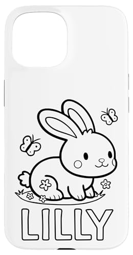 Lilly Name Hase Häschen Osterhase zum Ausmalen Mädchenname Hülle für iPhone 15 Lilly Name Hase Häschen Osterhase zum Ausmalen Mädchenname Hülle für iPhone 15 von SylColor Namensgeschenke mit Aufdruck zum Malen
