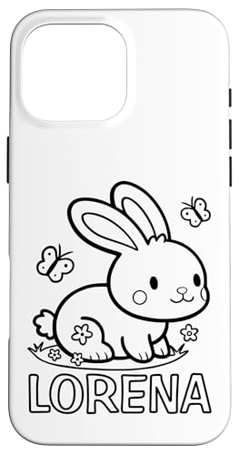 Lorena Name Hase Häschen Osterhase zum Ausmalen Mädchenname Hülle für iPhone 16 Pro Max Lorena Name Hase Häschen Osterhase zum Ausmalen Mädchenname Hülle für iPhone 16 Pro Max von SylColor Namensgeschenke mit Aufdruck zum Malen