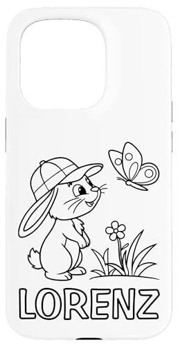 Lorenz Name Hase Häschen Osterhase zum Ausmalen Jungenname Hülle für iPhone 15 Pro Lorenz Name Hase Häschen Osterhase zum Ausmalen Jungenname Hülle für iPhone 15 Pro von SylColor Namensgeschenke mit Aufdruck zum Malen