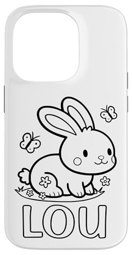 Lou Name Hase Häschen Osterhase zum Ausmalen Mädchenname Hülle für iPhone 14 Pro Lou Name Hase Häschen Osterhase zum Ausmalen Mädchenname Hülle für iPhone 14 Pro von SylColor Namensgeschenke mit Aufdruck zum Malen