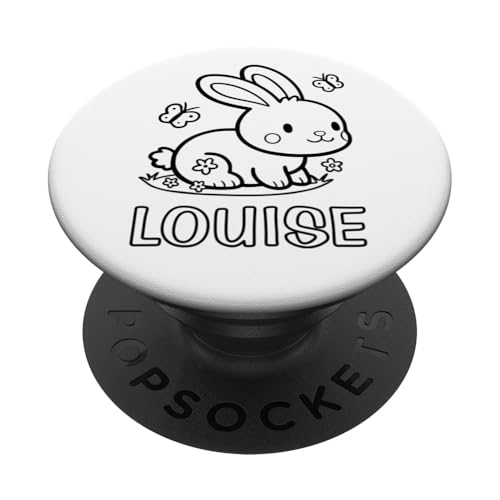 Louise Name Hase Häschen Osterhase zum Ausmalen Mädchenname PopSockets Klebender PopGrip Louise Name Hase Häschen Osterhase zum Ausmalen Mädchenname PopSockets Klebender PopGrip von SylColor Namensgeschenke mit Aufdruck zum Malen