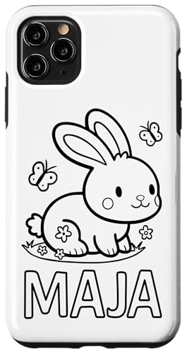 Maja Name Hase Häschen Osterhase zum Ausmalen Mädchenname Hülle für iPhone 11 Pro Max Maja Name Hase Häschen Osterhase zum Ausmalen Mädchenname Hülle für iPhone 11 Pro Max von SylColor Namensgeschenke mit Aufdruck zum Malen