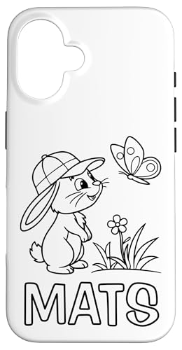 Mats Name Hase Häschen Osterhase zum Ausmalen Jungenname Hülle für iPhone 16 Mats Name Hase Häschen Osterhase zum Ausmalen Jungenname Hülle für iPhone 16 von SylColor Namensgeschenke mit Aufdruck zum Malen