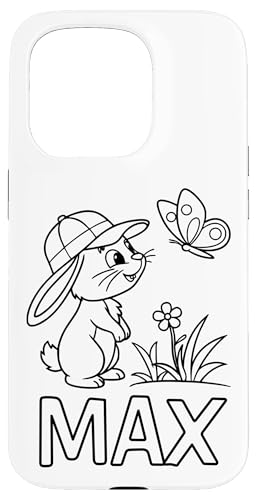 Max Name Hase Häschen Osterhase zum Ausmalen Jungenname Hülle für iPhone 15 Pro Max Name Hase Häschen Osterhase zum Ausmalen Jungenname Hülle für iPhone 15 Pro von SylColor Namensgeschenke mit Aufdruck zum Malen