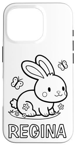 Regina Name Hase Häschen Osterhase zum Ausmalen Mädchenname Hülle für iPhone 16 Pro Regina Name Hase Häschen Osterhase zum Ausmalen Mädchenname Hülle für iPhone 16 Pro von SylColor Namensgeschenke mit Aufdruck zum Malen