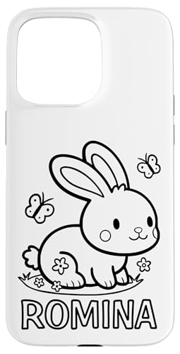 Romina Name Hase Häschen Osterhase zum Ausmalen Mädchenname Hülle für iPhone 15 Pro Max Romina Name Hase Häschen Osterhase zum Ausmalen Mädchenname Hülle für iPhone 15 Pro Max von SylColor Namensgeschenke mit Aufdruck zum Malen