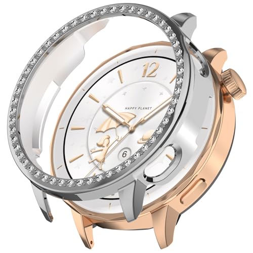 Sylphicryst Einreihiges Strass-Hohlgehäuse Kompatibel mit Oppo Watch X2 Mini | Luxuriöse Schutzhülle mit Kristallakzenten von Sylphicryst