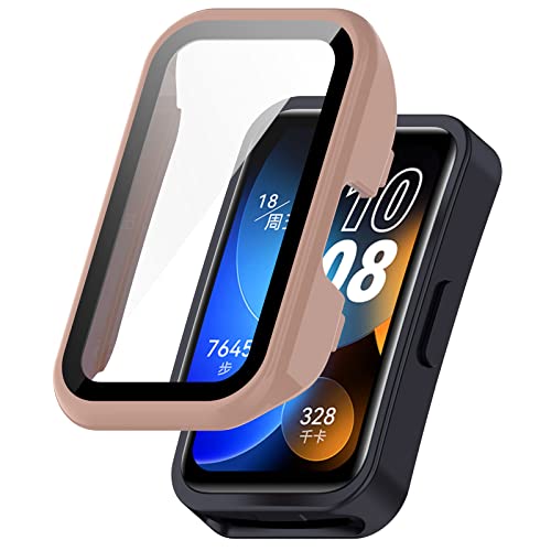 Sylphicryst Hartschalen-Case mit entspiegeltem Glas Kompatibel mit Huawei Band 10/10 NFC/9/9 NFC/8/8 NFC - Vollschutz-Hülle [Stoßfest, Kratzgeschützt] Leichtes Snap von Sylphicryst