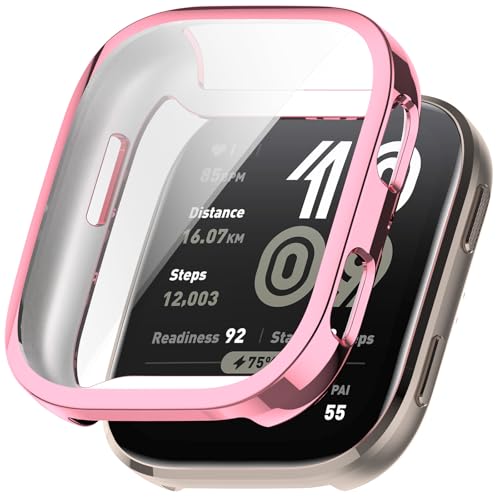 Sylphicryst Vollschutz-Hülle mit Hartglas Kompatibel mit Amazfit Bip 6 (A2435) | Ultra-leichte (8,6g) PC-Schutzhülle + HD-Bildschirmschutz von Sylphicryst