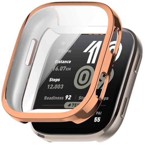 Sylphicryst Vollschutz-Hülle mit Hartglas Kompatibel mit Amazfit Bip 6 (A2435) | Ultra-leichte (8,6g) PC-Schutzhülle + HD-Bildschirmschutz von Sylphicryst