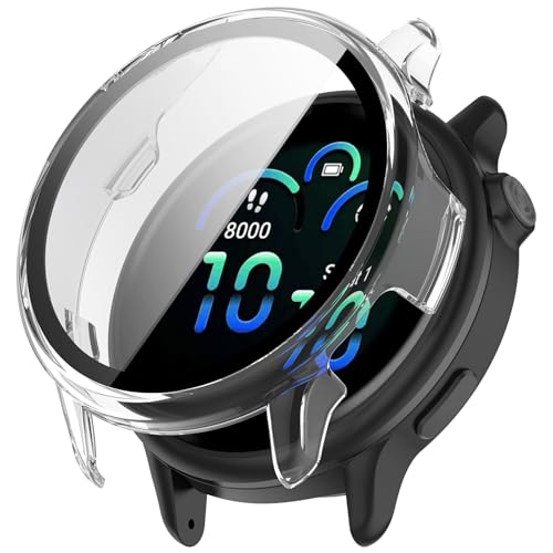 Sylphicryst Vollschutz-Hülle mit Hartglas Kompatibel mit Garmin vivoactive6 & Active6 Fitness-Armband | Ultra-leichte PC-Schutzhülle + HD-Bildschirmschutz Sylphicryst Vollschutz-Hülle mit Hartglas Kompatibel mit Garmin vivoactive6 & Active6 Fitness-Armband | Ultra-leichte PC-Schutzhülle + HD-Bildschirmschutz von Sylphicryst